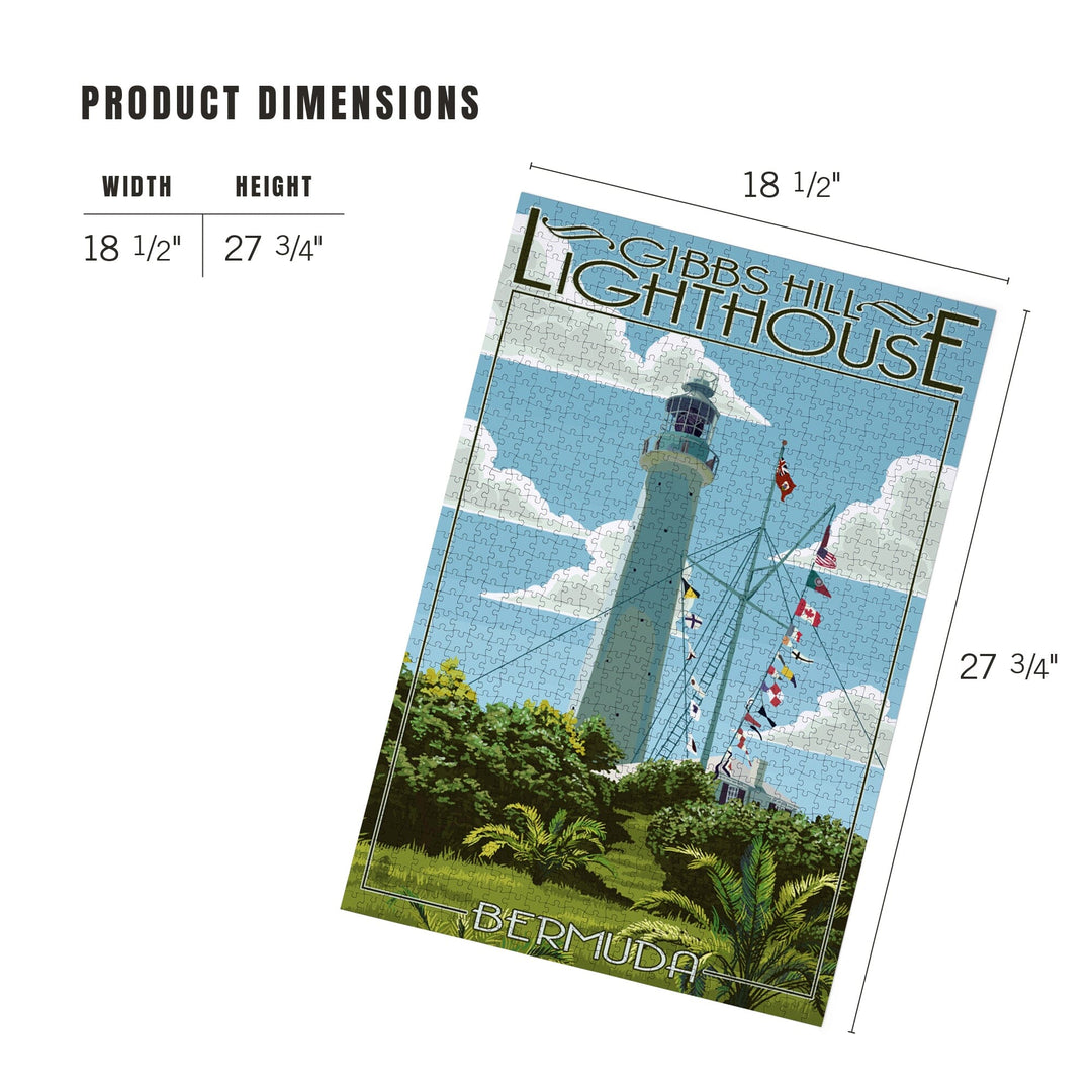 Bermuda, Gibbs Hill Lighthouse, Jigsaw Puzzle Puzzle Lantern Press 