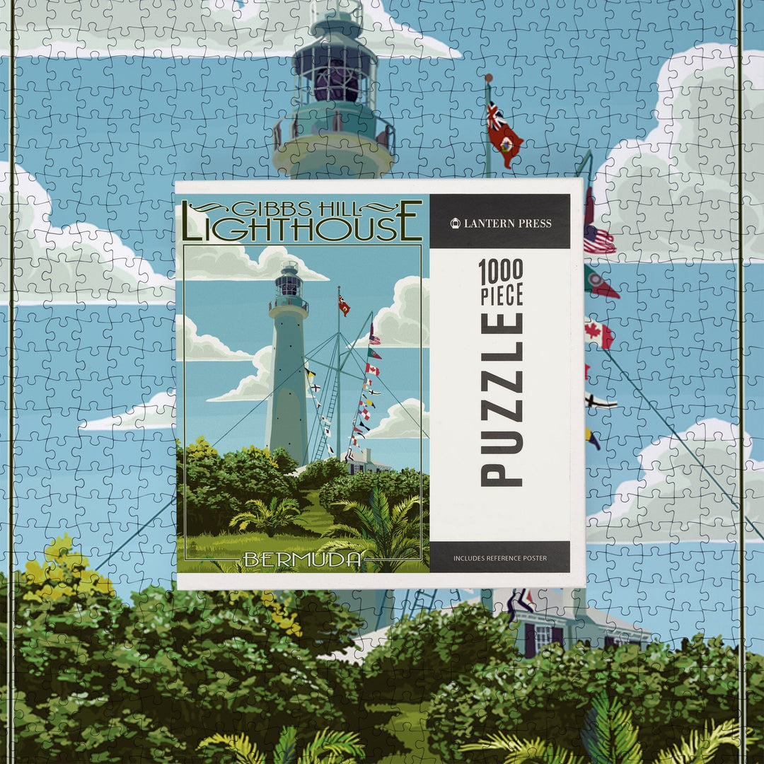 Bermuda, Gibbs Hill Lighthouse, Jigsaw Puzzle Puzzle Lantern Press 