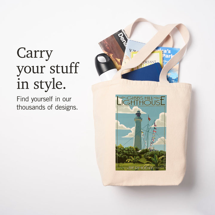 Bermuda, Gibbs Hill Lighthouse, Tote Bag Totes Lantern Press 