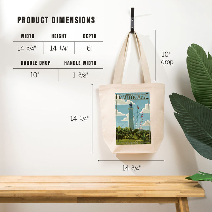 Bermuda, Gibbs Hill Lighthouse, Tote Bag Totes Lantern Press 