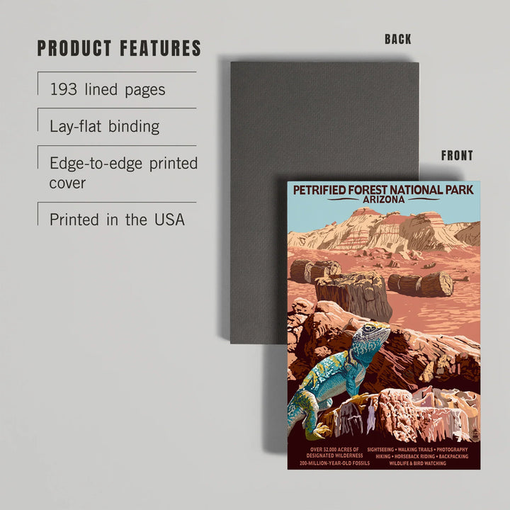 Lined 6x9 Journal, Petrified Forest National Park, Arizona, Lay Flat, 193 Pages, FSC paper