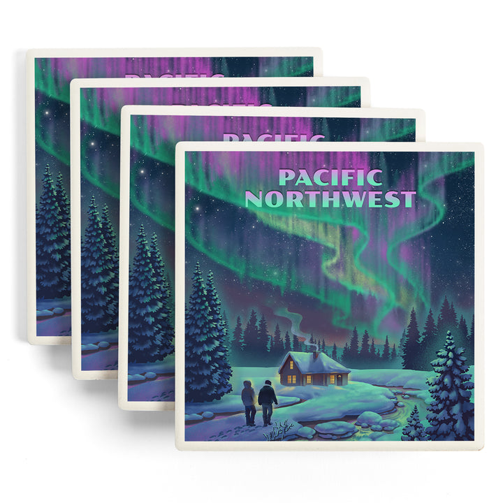 Pacific Northwest, Northern Lights and Cabin, Coasters