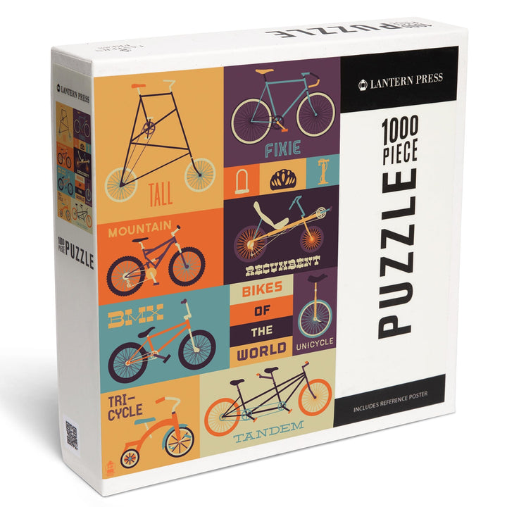 Bicycle of the World, Jigsaw Puzzle Puzzle Lantern Press 