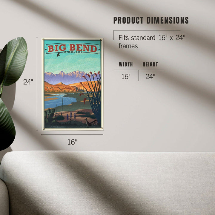 Big Bend National Park, Lithograph National Park Series, Art & Giclee Prints Art Lantern Press 