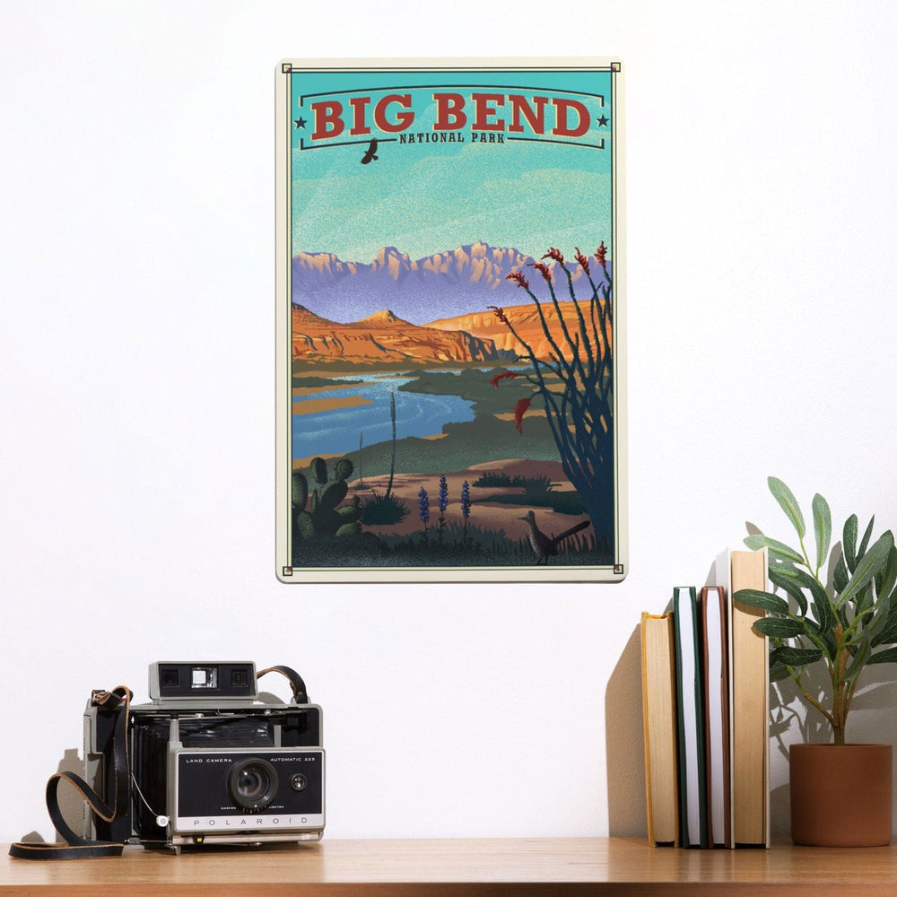 Big Bend National Park, Lithograph National Park Series, Metal Signs Metal Lantern Press 