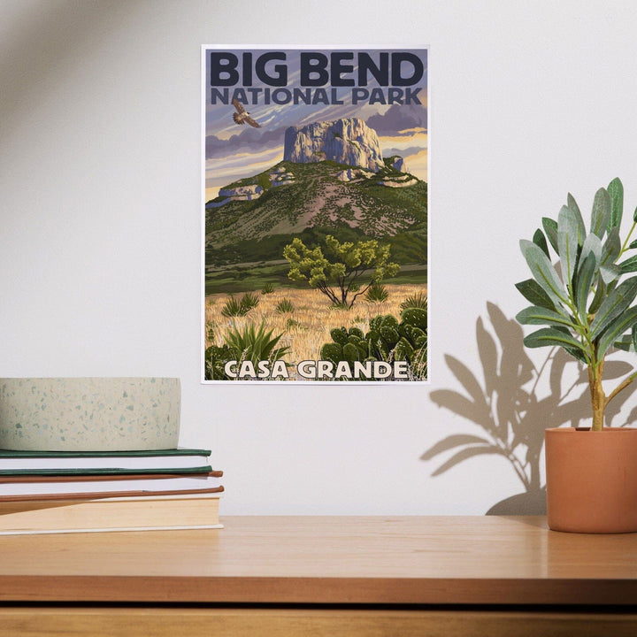 Big Bend National Park, Texas, Casa Grande, Art & Giclee Prints Art Lantern Press 