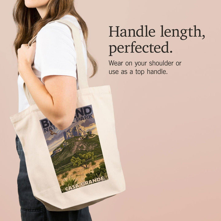 Big Bend National Park, Texas, Casa Grande, Lantern Press Artwork, Tote Bag Totes Lantern Press 