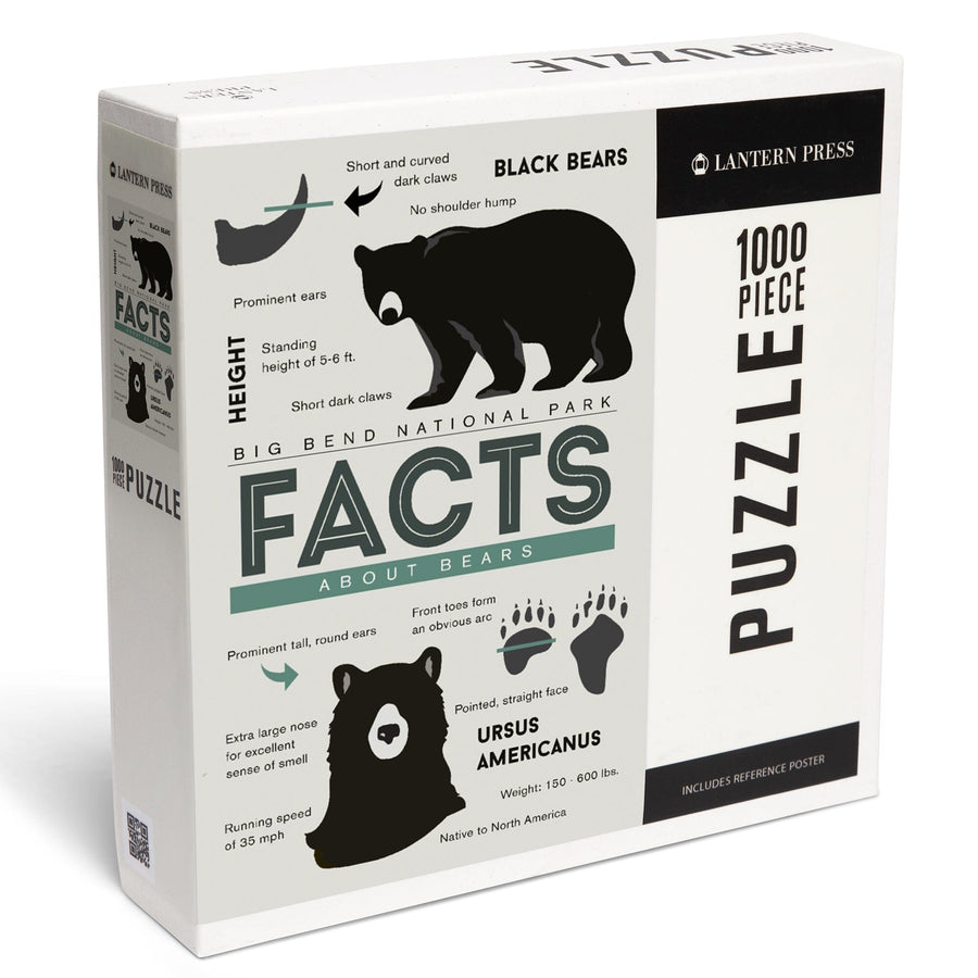 Big Bend National Park, Texas, Facts About Black Bears, Jigsaw Puzzle Puzzle Lantern Press 
