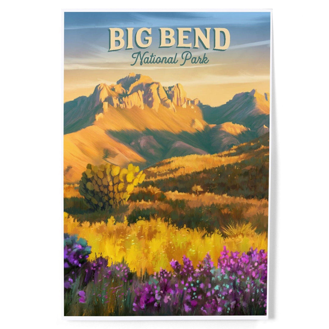 Big Bend National Park, Texas, Oil Painting, Art & Giclee Prints Art Lantern Press 