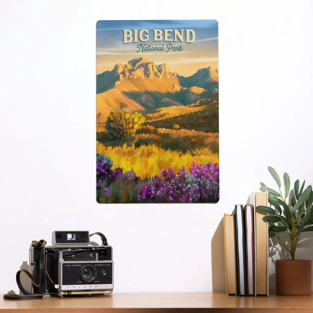 Big Bend National Park, Texas, Oil Painting, Metal Signs Metal Lantern Press 