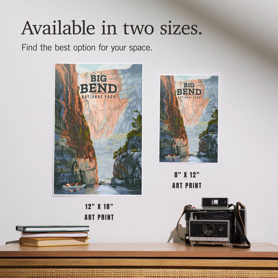 Big Bend National Park, Texas, Painterly National Park Series, Art & Giclee Prints Art Lantern Press 
