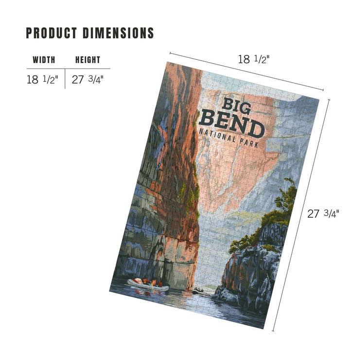 Big Bend National Park, Texas, Painterly National Park Series, Jigsaw Puzzle Puzzle Lantern Press 