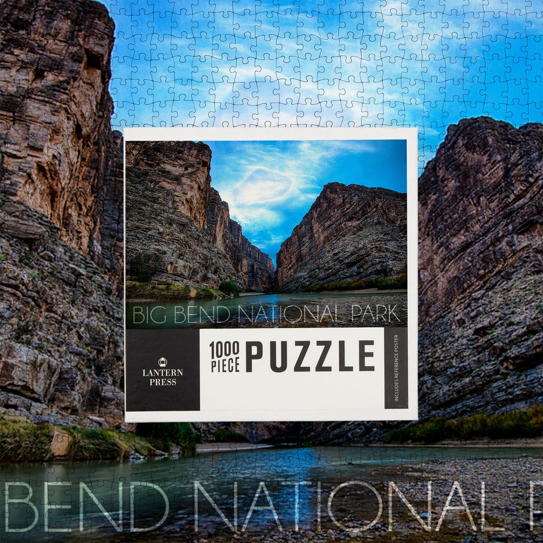 Big Bend National Park, Texas, Rio Grande River, Jigsaw Puzzle Puzzle Lantern Press 