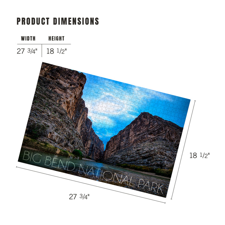 Big Bend National Park, Texas, Rio Grande River, Jigsaw Puzzle Puzzle Lantern Press 