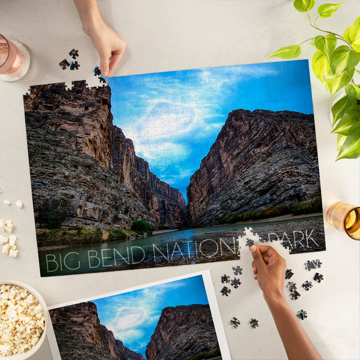 Big Bend National Park, Texas, Rio Grande River, Jigsaw Puzzle Puzzle Lantern Press 