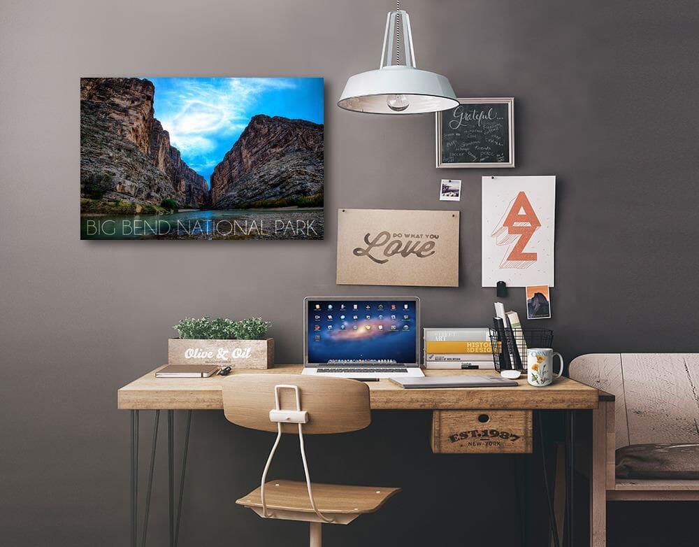 Big Bend National Park, Texas, Rio Grande River, Lantern Press Photography, Stretched Canvas Canvas Lantern Press 