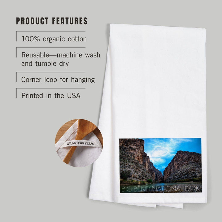 Big Bend National Park, Texas, Rio Grande River, Organic Cotton Kitchen Tea Towels Kitchen Lantern Press 