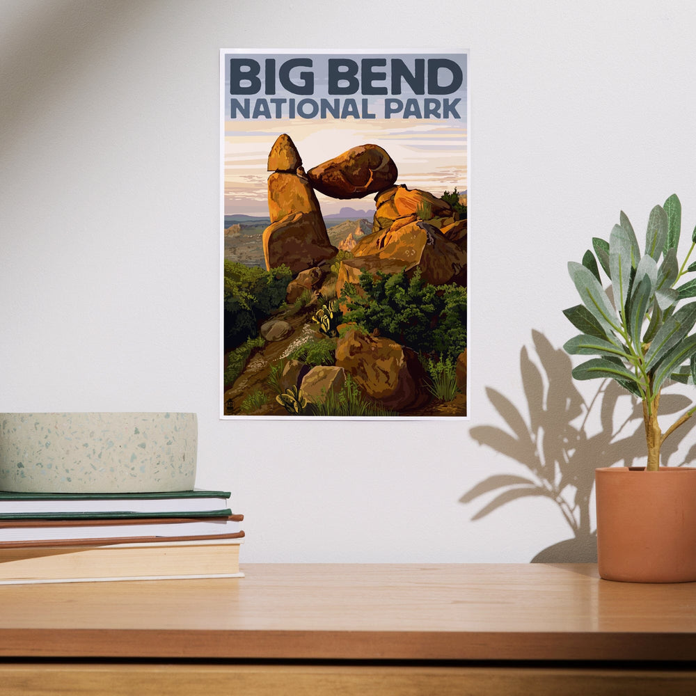 Big Bend National Park, Texas, Rock Formation, Art & Giclee Prints Art Lantern Press 