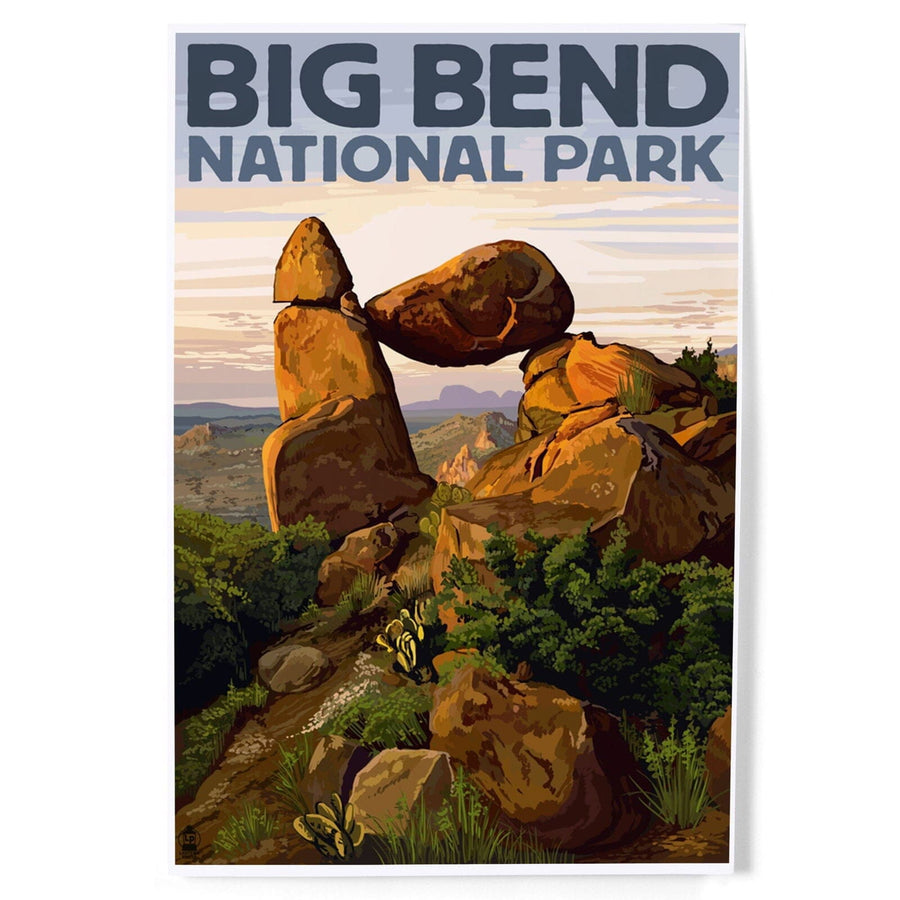 Big Bend National Park, Texas, Rock Formation, Art & Giclee Prints Art Lantern Press 