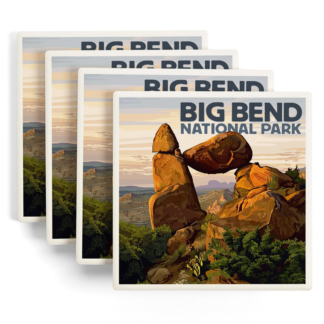 Big Bend National Park, Texas, Rock Formation, Coasters Coasters Lantern Press 