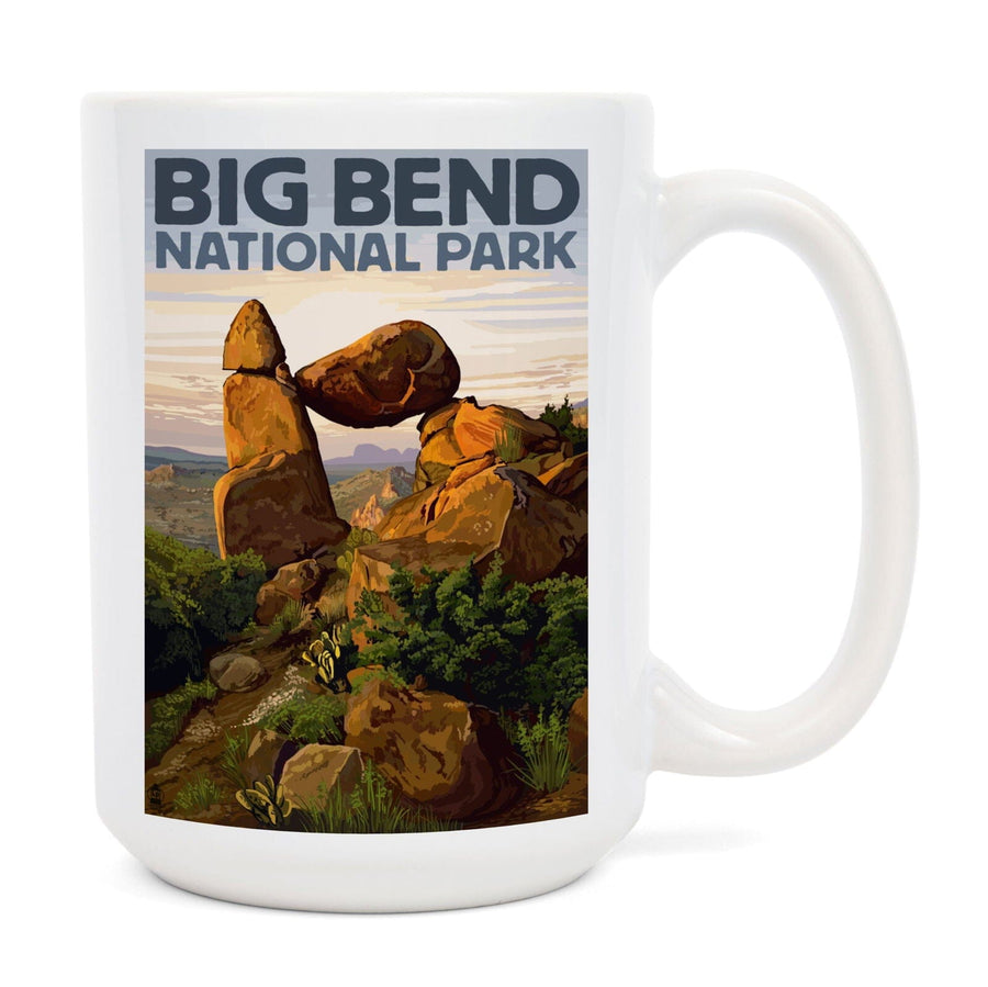 Big Bend National Park, Texas, Rock Formation, Lantern Press Artwork, Ceramic Mug Mugs Lantern Press 