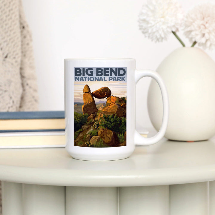 Big Bend National Park, Texas, Rock Formation, Lantern Press Artwork, Ceramic Mug Mugs Lantern Press 