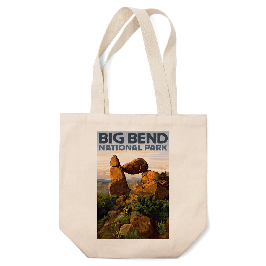 Big Bend National Park, Texas, Rock Formation, Lantern Press Artwork, Tote Bag Totes Lantern Press 