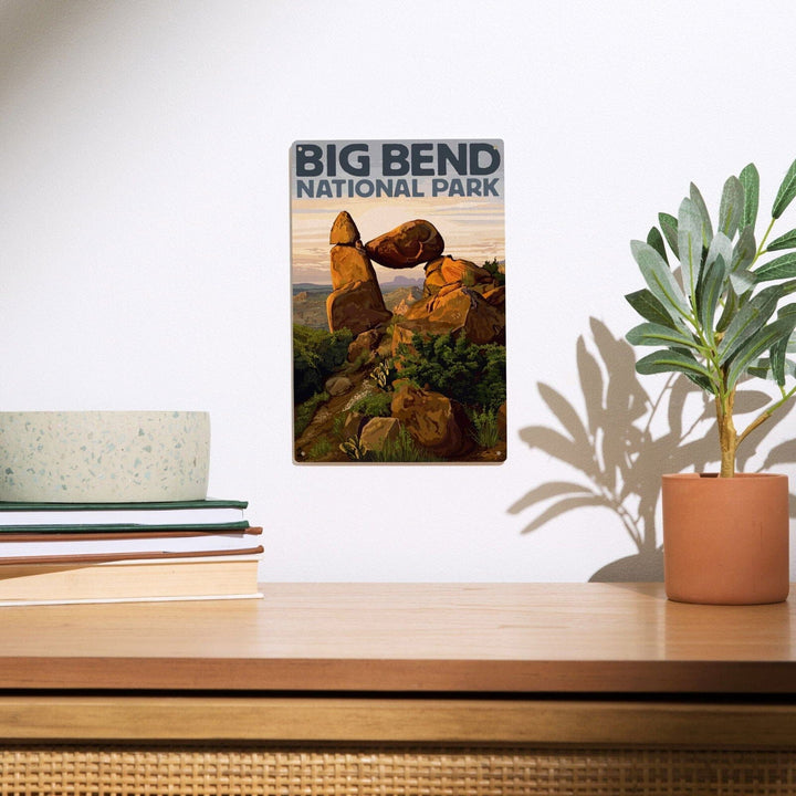 Big Bend National Park, Texas, Rock Formation, Lantern Press Artwork, Wood Signs and Postcards Wood Lantern Press 