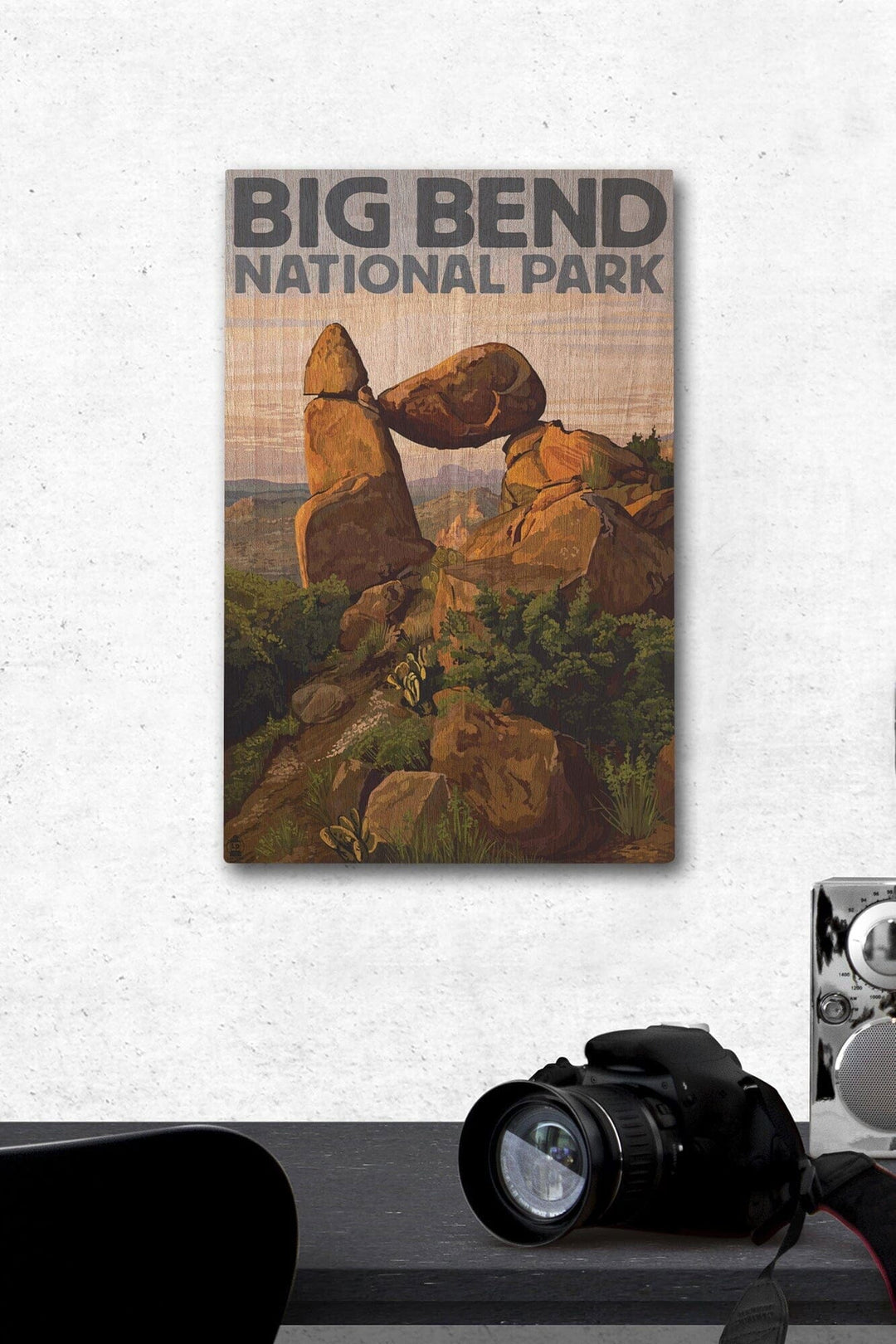 Big Bend National Park, Texas, Rock Formation, Lantern Press Artwork, Wood Signs and Postcards Wood Lantern Press 