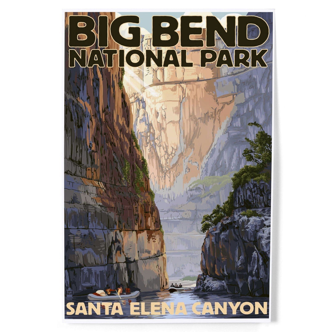 Big Bend National Park, Texas, Santa Elena Canyon, Painterly Series, Art & Giclee Prints Art Lantern Press 