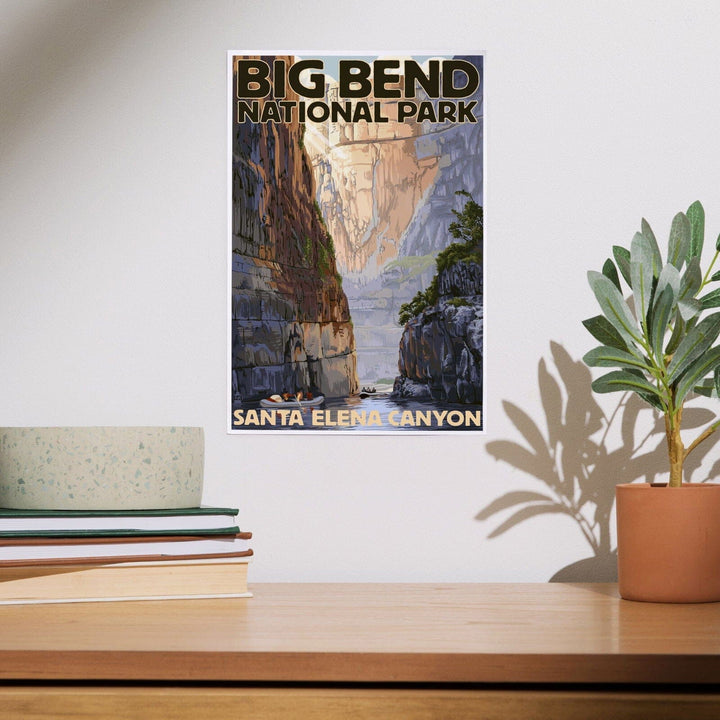 Big Bend National Park, Texas, Santa Elena Canyon, Painterly Series, Art & Giclee Prints Art Lantern Press 