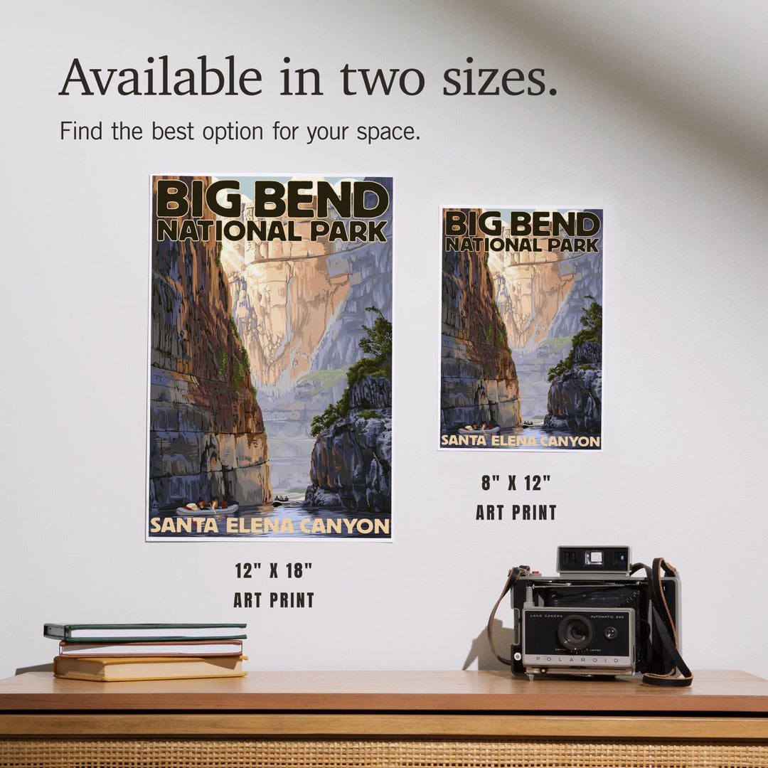 Big Bend National Park, Texas, Santa Elena Canyon, Painterly Series, Art & Giclee Prints Art Lantern Press 