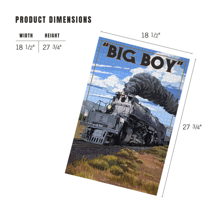 Big Boy Steam Engine 4014, Jigsaw Puzzle Puzzle Lantern Press 