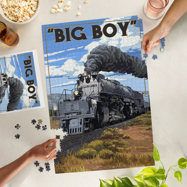Big Boy Steam Engine 4014, Jigsaw Puzzle Puzzle Lantern Press 