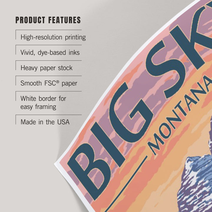 Big Sky, Montana, Bear and Spring Flowers, Art & Giclee Prints Art Lantern Press 