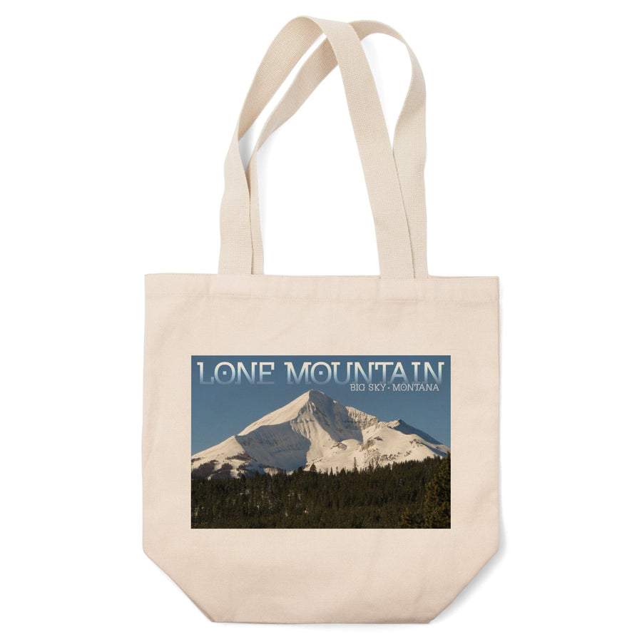 Big Sky, Montana, Lone Mountain, Lantern Press Photography, Tote Bag Totes Lantern Press 