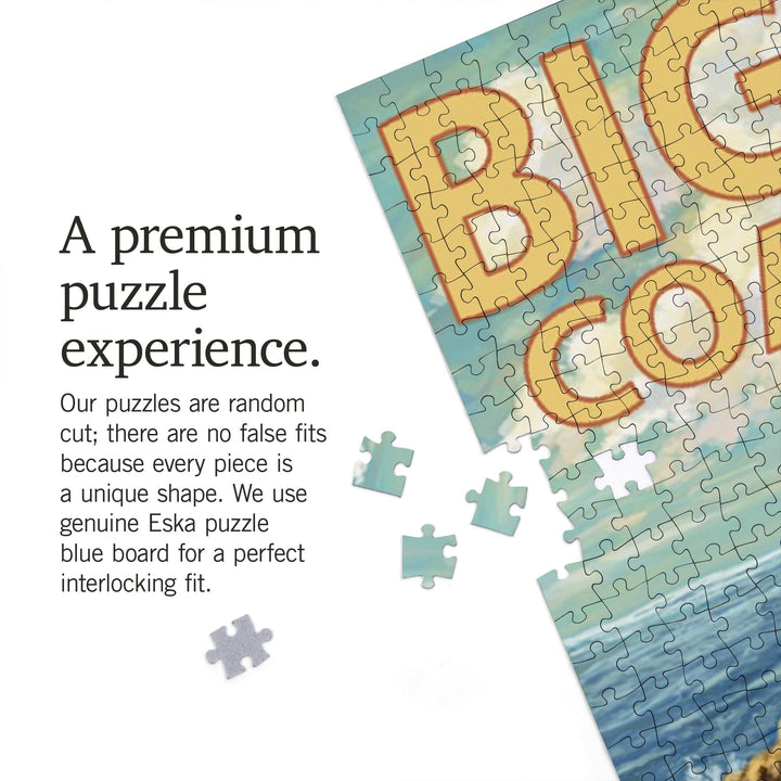Big Sur, California, Camper Van, Jigsaw Puzzle Puzzle Lantern Press 