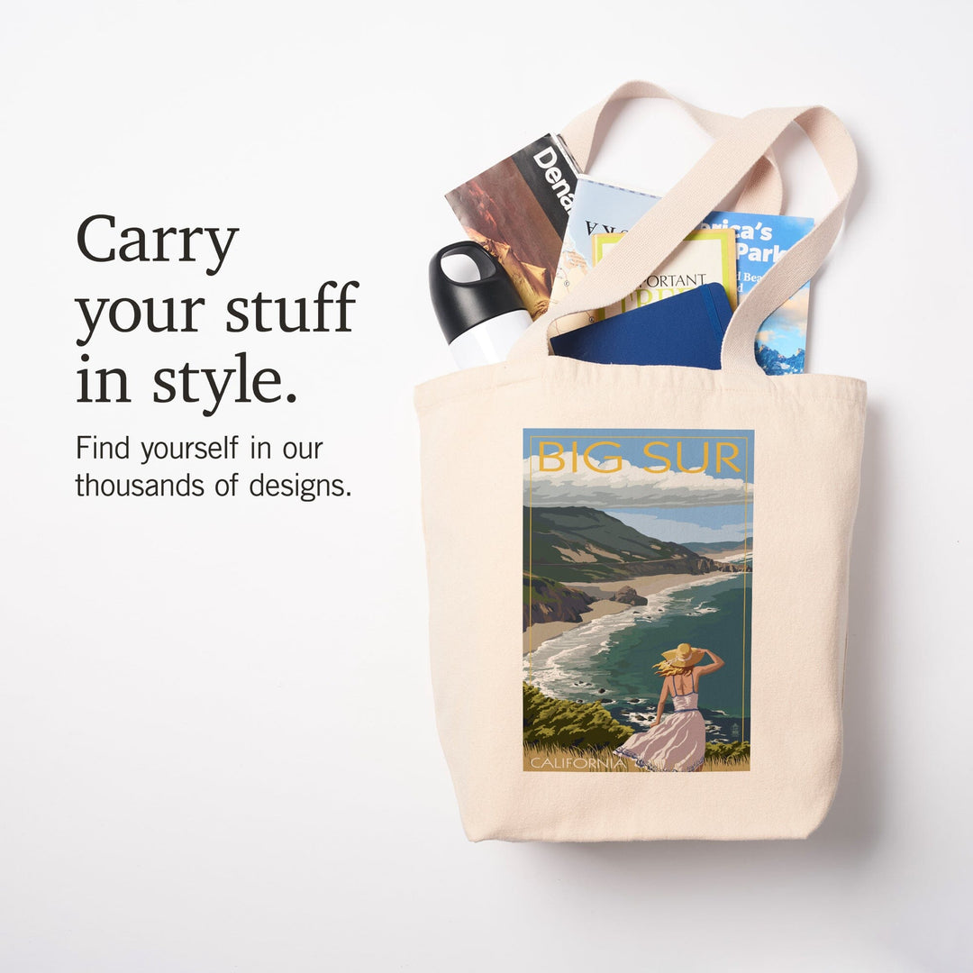 Big Sur, California, Coast Scene, Tote Bag Totes Lantern Press 