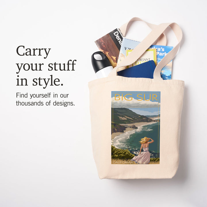 Big Sur, California, Coast Scene, Tote Bag Totes Lantern Press 