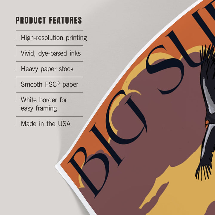 Big Sur, California, Condors, Art & Giclee Prints Art Lantern Press 