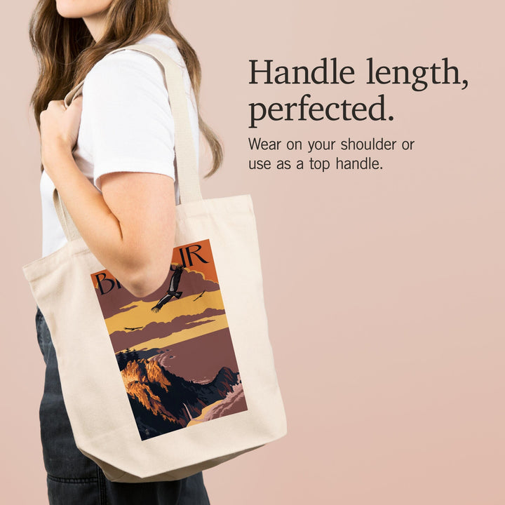 Big Sur, California, Condors, Tote Bag Totes Lantern Press 