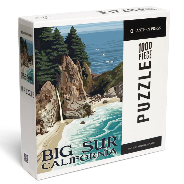 Big Sur, California, McWay Falls, Jigsaw Puzzle Puzzle Lantern Press 