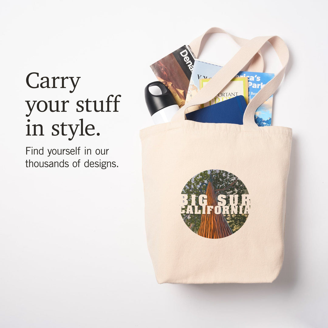 Big Sur, California, Redwoods, Looking Up Tree,, Tote Bag Totes Lantern Press 