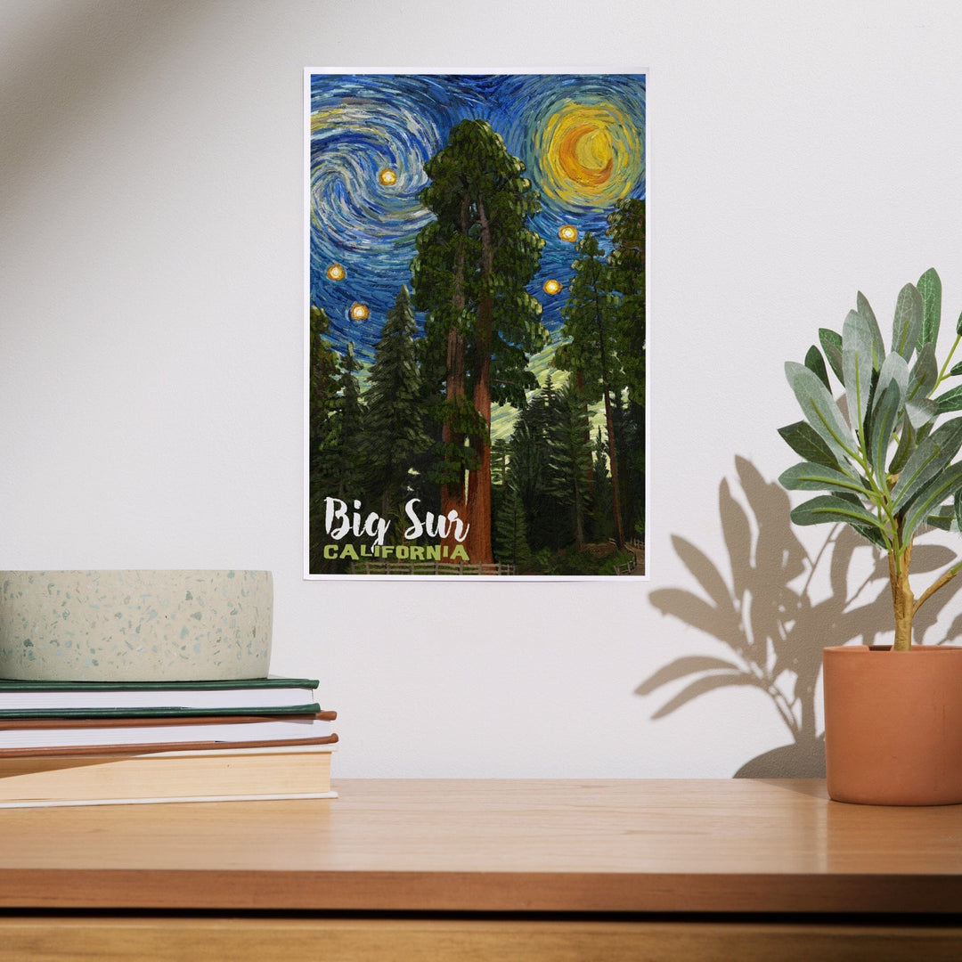 Big Sur, California, Starry Night Series, Art & Giclee Prints - Lantern Press