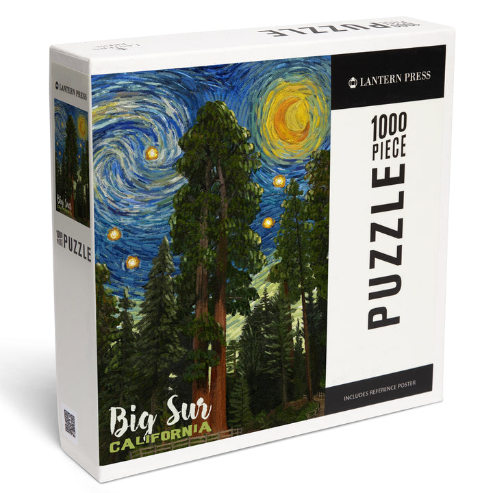 Big Sur, California, Starry Night Series, Jigsaw Puzzle Puzzle Lantern Press 