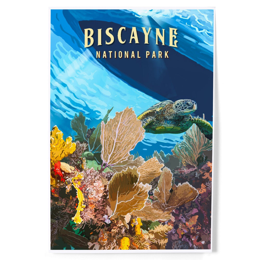 Biscayne National Park, Florida, Painterly National Park Series, Art & Giclee Prints Art Lantern Press 