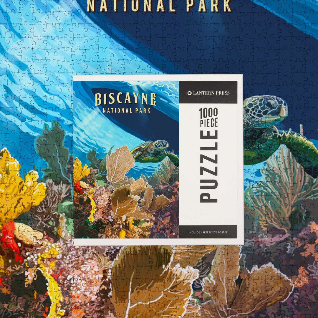 Biscayne National Park, Florida, Painterly National Park Series, Jigsaw Puzzle Puzzle Lantern Press 