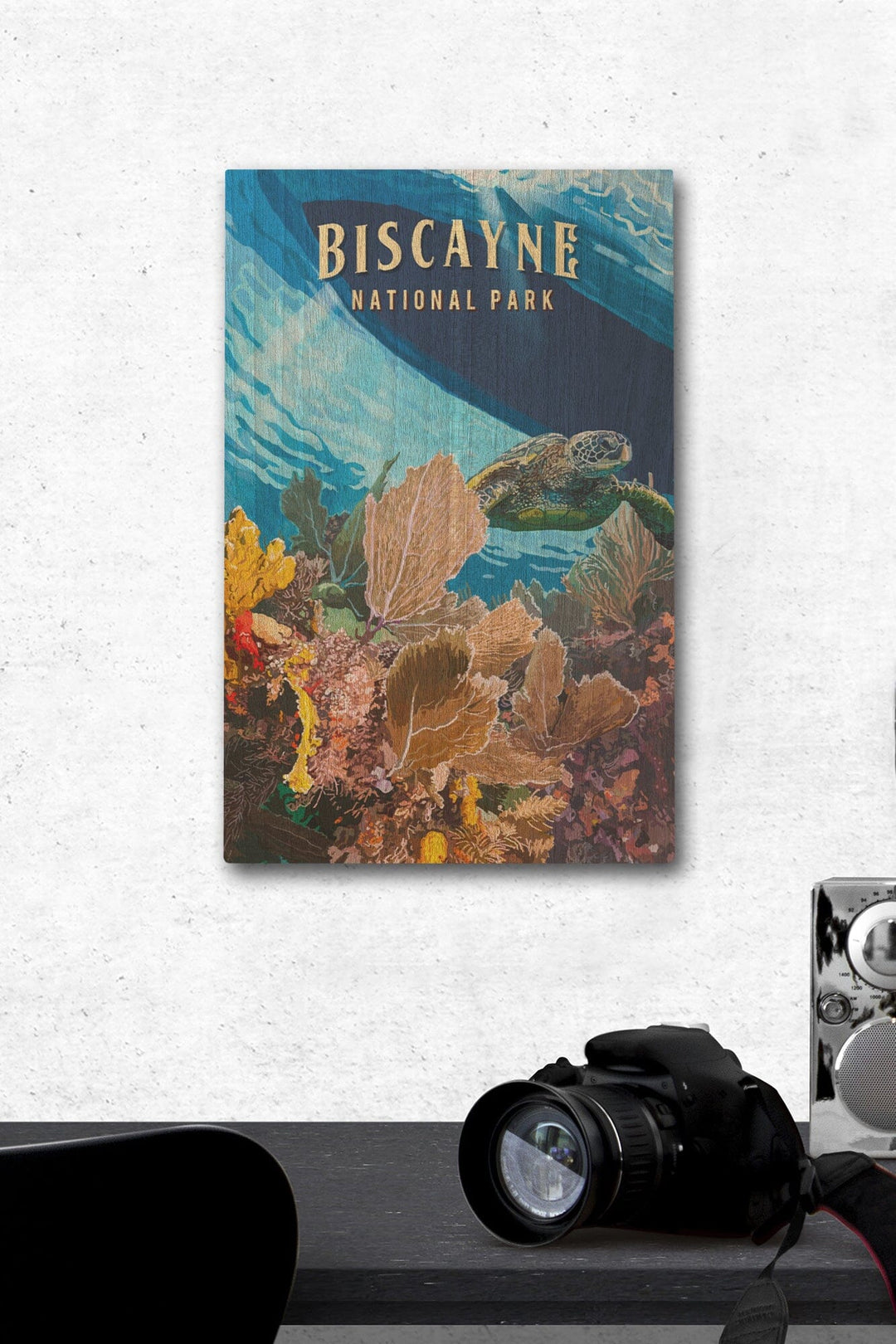 Biscayne National Park, Florida, Painterly National Park Series, Wood Signs and Postcards - Lantern Press