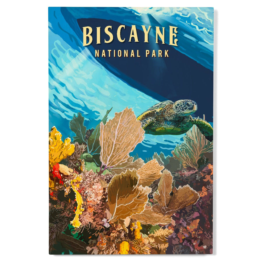 Biscayne National Park, Florida, Painterly National Park Series, Wood Signs and Postcards Wood Lantern Press 