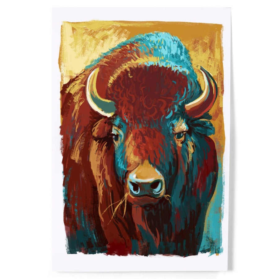 Bison, Vivid, Art & Giclee Prints Art Lantern Press 
